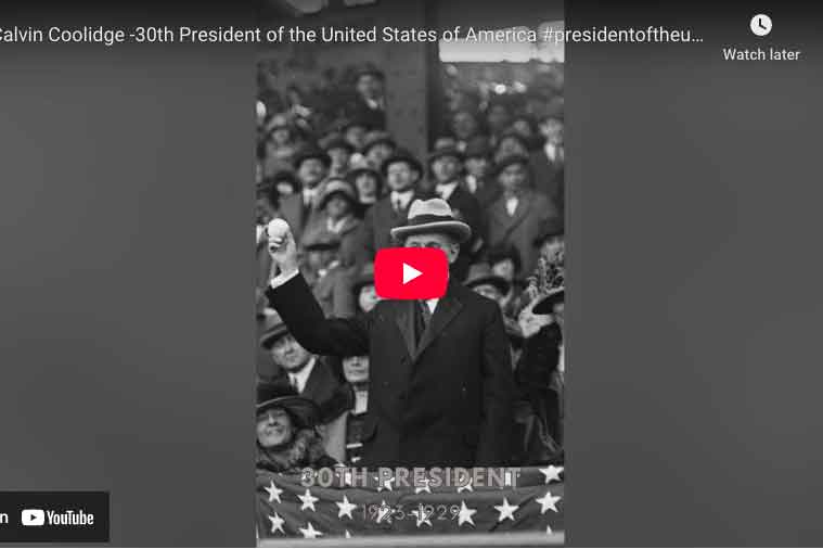 [VIDEO] Calvin Coolidge -30th President of the United States of America